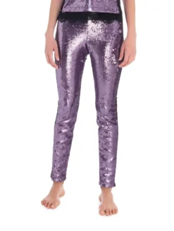 Pailletten Leggings STELLA PANTS Lila Von Room 24 10 Pailletten Leggings STELLA PANTS Lila Von Room 24 -Pink Zebra pailetten hose stella 21952 lila room24 3