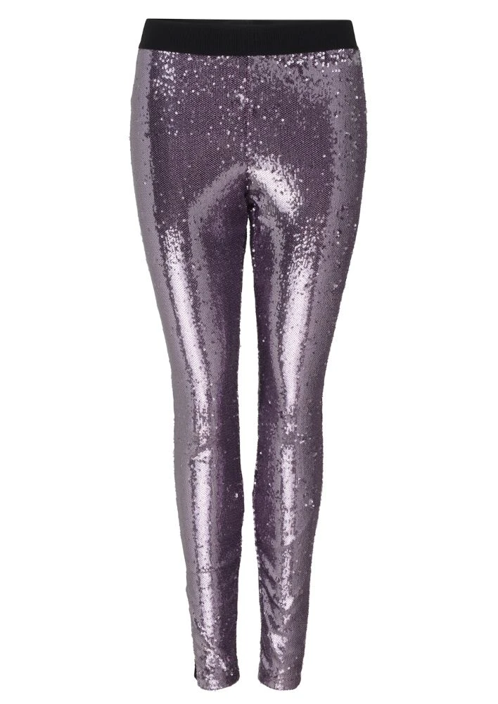Pailletten Leggings STELLA PANTS Lila Von Room 24 5 Pailletten Leggings STELLA PANTS Lila Von Room 24 – Bild 3
