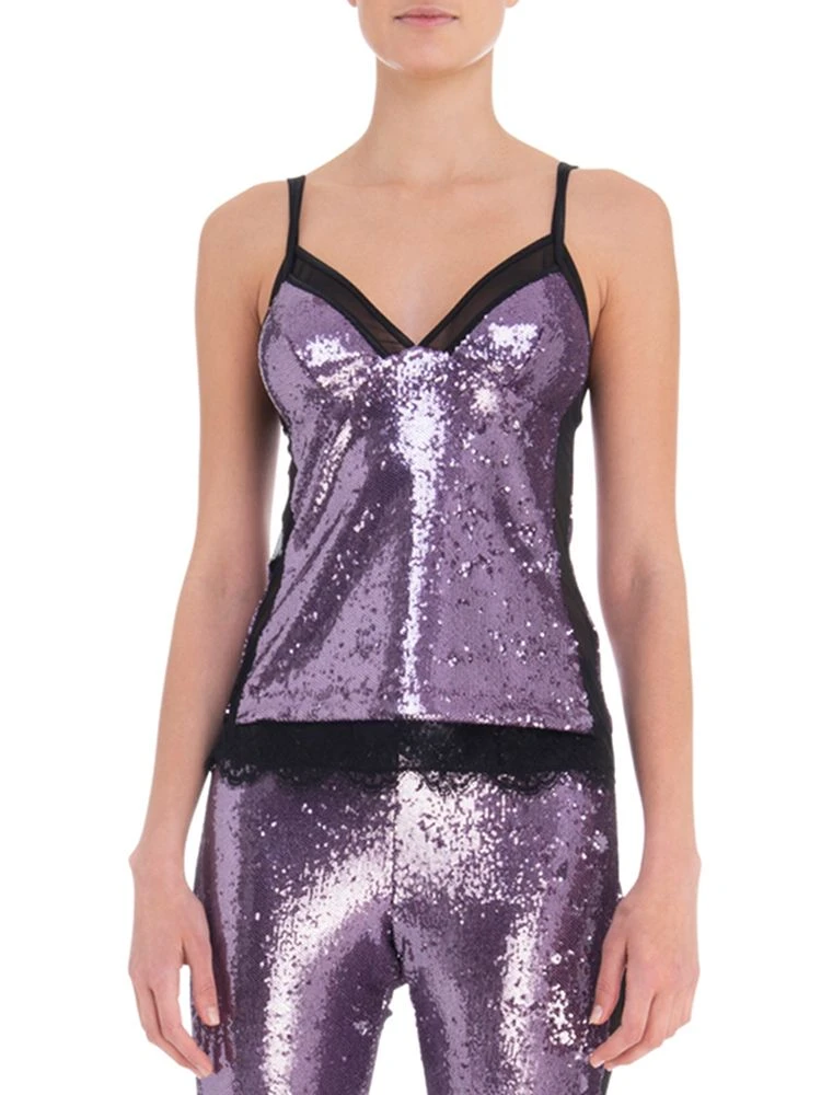 Pailletten Top STELLA TOP Lila Von Room 24 6 Pailletten Top STELLA TOP Lila Von Room 24 – Bild 4