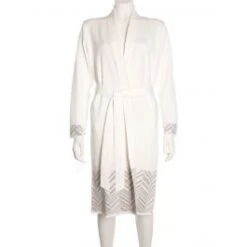 Strick-Hausmantel Mittellang VALTENA Wollmix Von Paolucci