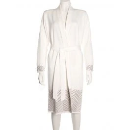 Strick-Hausmantel Mittellang VALTENA Wollmix Von Paolucci 3 Strick-Hausmantel Mittellang VALTENA Wollmix Von Paolucci