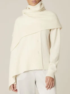 100% Merinowolle Poncho TEGAN Von Pluto -Pink Zebra poncho merinowolle tegan ivory pluto 2