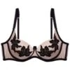 Schalen-BH PARK AVENUE Von Dita Von Teese Mit Seide -Pink Zebra push up bh park avenue vintage pink dita von teese