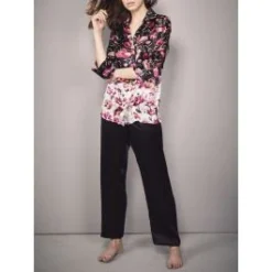 100% Seide Pyjama ROSES Von Eva B. Bitzer