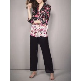 100% Seide Pyjama ROSES Von Eva B. Bitzer 3 100% Seide Pyjama ROSES Von Eva B. Bitzer