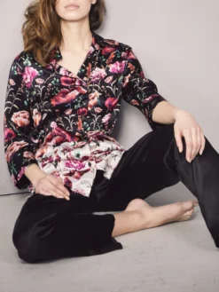 100% Seide Pyjama ROSES Von Eva B. Bitzer 9 100% Seide Pyjama ROSES Von Eva B. Bitzer -Pink Zebra pyjama 27310671 roses eva bitzer