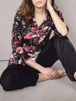 100% Seide Pyjama ROSES Von Eva B. Bitzer 11 100% Seide Pyjama ROSES Von Eva B. Bitzer -Pink Zebra pyjama 27310671 roses eva bitzer 4