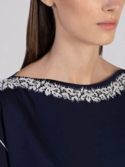 Baumwolle Pyjama BLU Dunkelblau Von Verdiani -Pink Zebra pyjama baumwolle dunkelblau 4732 donna verdiani 3