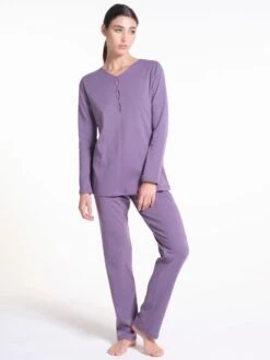 Soft Cotton Pyjama WKND No. 16 Malve Von Verdiani 7 Soft Cotton Pyjama WKND No. 16 Malve Von Verdiani -Pink Zebra pyjama bio baumwolle malve 3825 weekend verdiani 1