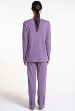 Soft Cotton Pyjama WKND No. 16 Malve Von Verdiani 9 Soft Cotton Pyjama WKND No. 16 Malve Von Verdiani -Pink Zebra pyjama bio baumwolle malve 3825 weekend verdiani 2