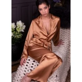 Seidenpyjama SOIE UNIE 100% Seide Marjolaine 3 Seidenpyjama SOIE UNIE 100% Seide Marjolaine