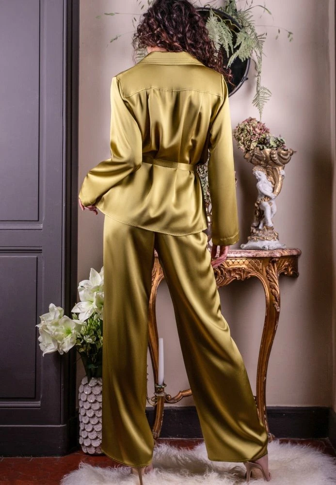 Seidenpyjama SOIE UNIE 100% Seide Marjolaine 21 Seidenpyjama SOIE UNIE 100% Seide Marjolaine – Bild 19