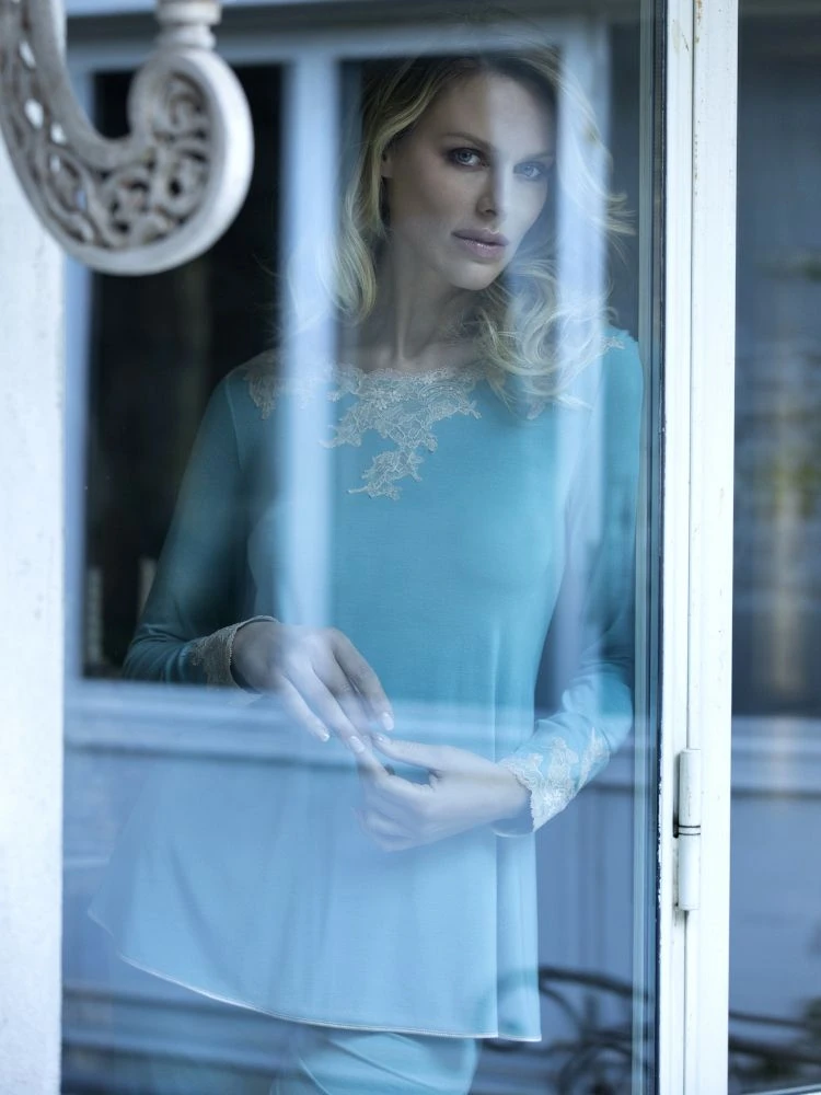 Pyjama SOPHIE In Jade Aus Modal Von Imec 5 Pyjama SOPHIE In Jade Aus Modal Von Imec – Bild 3