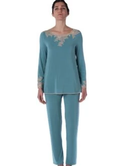 Pyjama SOPHIE In Jade Aus Modal Von Imec 9 Pyjama SOPHIE In Jade Aus Modal Von Imec -Pink Zebra pyjama giada 73753 sophie imec