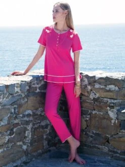 Modal Pyjama SUMMER MAGENTA No.4 Pink Von Chiara Fiorini -Pink Zebra pyjama magenta cfl2234 chiara fiorini 1