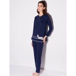 Modal Pyjama Mit Knopfleiste Von Chiara Fiorini 3 Modal Pyjama Mit Knopfleiste Von Chiara Fiorini