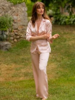 Seidenpyjama SOIE UNIE 100% Seide Marjolaine 25 Seidenpyjama SOIE UNIE 100% Seide Marjolaine -Pink Zebra pyjama seide soie unie 3soi5533 rosa marjolaine 1 3 1 1