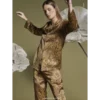 100% Seide Schlafanzug GOLDEN DECO Von Luna Di Seta