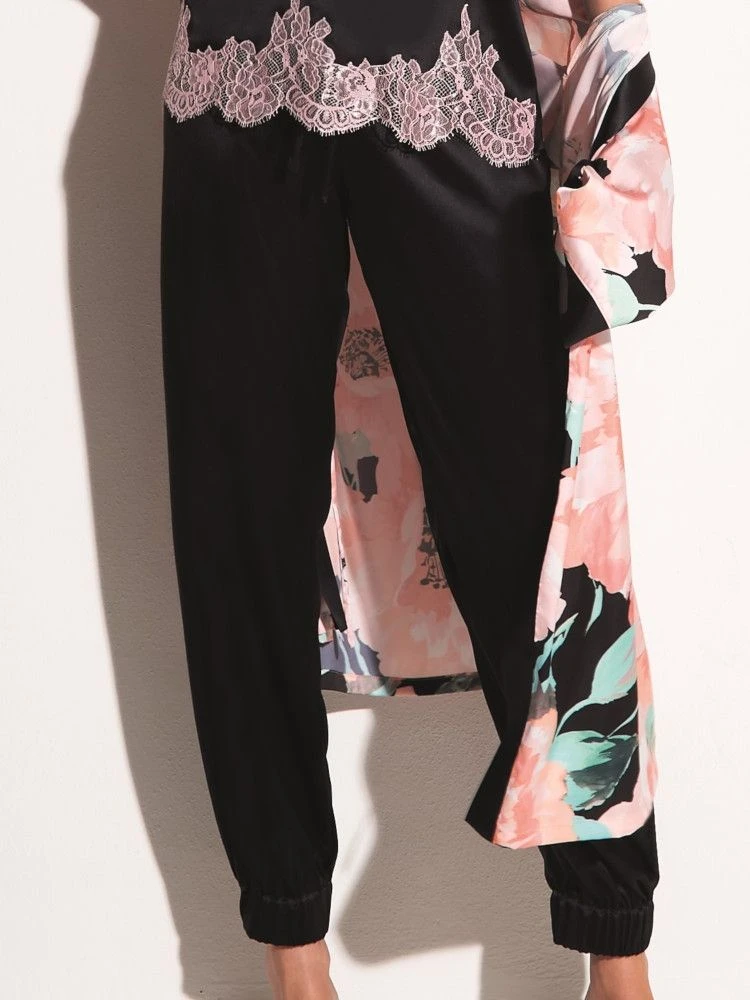 Seide Pyjamahose SETA No. 15 Uni Von Chiara Fiorini 4 Seide Pyjamahose SETA No. 15 Uni Von Chiara Fiorini – Bild 2