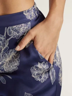 100% Seide Hose TOI MON AMOUR Von Aubade -Pink Zebra pyjamahose toi mon amour qs60 nachtblau aubade 5