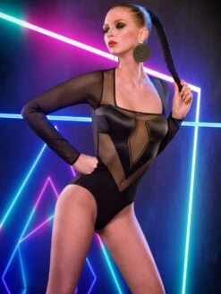 Tüll-Body MANDALA Arrow Von RCrescentini -Pink Zebra rcrescentini body ar7 mandala schwarz 1