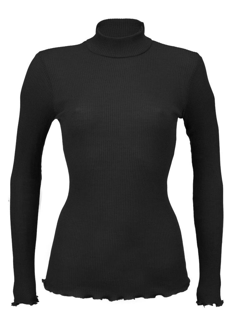 Merinowolle-Seide ROLLKRAGEN SHIRT Gerippt Von Artimaglia 7 Merinowolle-Seide ROLLKRAGEN SHIRT Gerippt Von Artimaglia – Bild 5