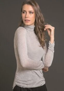 Feines Voile ROLLKRAGEN SHIRT Mit Kaschmir Von Artimaglia 8 Feines Voile ROLLKRAGEN SHIRT Mit Kaschmir Von Artimaglia -Pink Zebra rollkragen shirt kaschmir voile 76904 grigio artimaglia 2 1 1