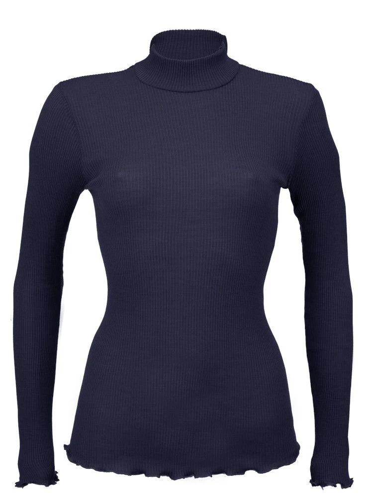 Merinowolle-Seide ROLLKRAGEN SHIRT Gerippt Von Artimaglia 5 Merinowolle-Seide ROLLKRAGEN SHIRT Gerippt Von Artimaglia – Bild 3