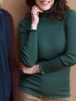 Merinowolle-Seide ROLLKRAGEN SHIRT Gerippt Von Artimaglia 19 Merinowolle-Seide ROLLKRAGEN SHIRT Gerippt Von Artimaglia -Pink Zebra rollkragenshirt gerippt wolle seide 54904 bosco artimaglia