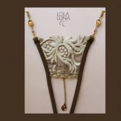 String SAHARA OPEN Sand-schoko Größe XL Lola Luna