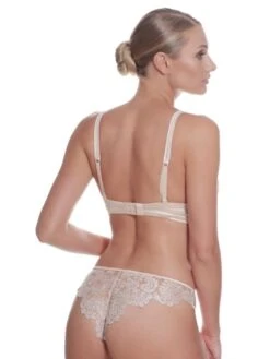 Spitze Bügel-BH Gold-creme Von Prelude Milano -Pink Zebra satin dessous gold ys241 yd242 prelude milano