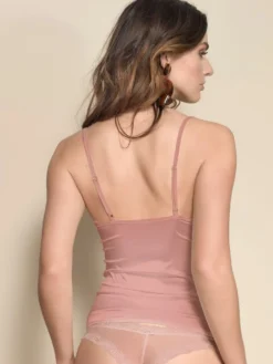 Satin Top LEA Von Escora -Pink Zebra satin top lea rosa 9180 e270 701 escora 7 1