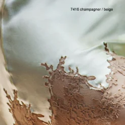 Seidentop RARE Mit Spitze Von Marjolaine -Pink Zebra seide 7416 champagner beige marjolaine 1