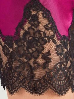 Seide Baby-Doll SOIE D´AMOUR Mit Spitze Aubade -Pink Zebra seide baby doll ms42 fuchsia schwarz 5 soie d amour aubade 1