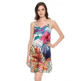 Nighty Baumwolle Mit Seide LIV Weiß Bunt Von Gattina 3 Nighty Baumwolle Mit Seide LIV Weiß Bunt Von Gattina