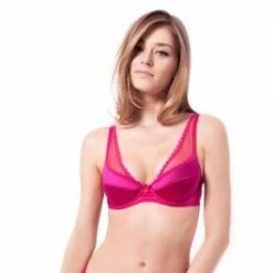 Bügel-BH RASPBERRY RIPPLE Pink Mimi Holliday C-Cup Mit Seide