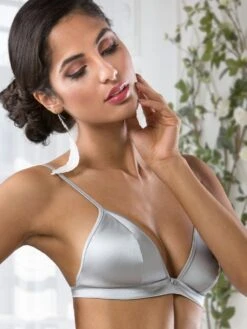 Seta Superior Triangel-BH REGALE Von Cotton Club Mit Seide -Pink Zebra seide bh regale silber seta superior cotton club