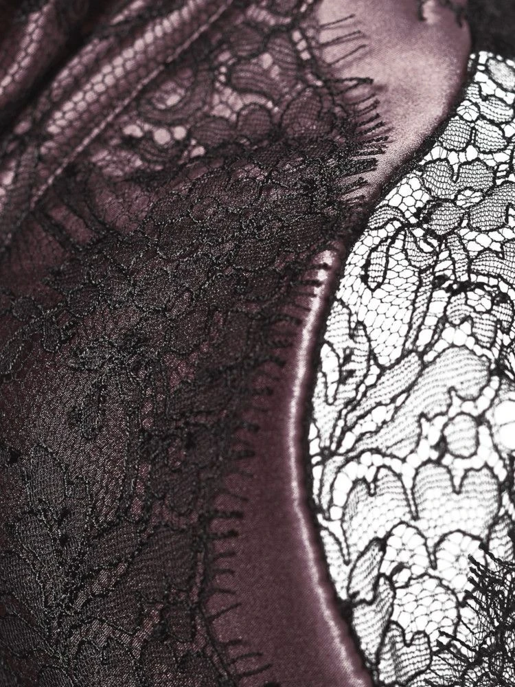 Bügel-BH RAMA SOIE TOURBE Violett-schwarz Von Cadolle Mit Seide 5 Bügel-BH RAMA SOIE TOURBE Violett-schwarz Von Cadolle Mit Seide – Bild 3