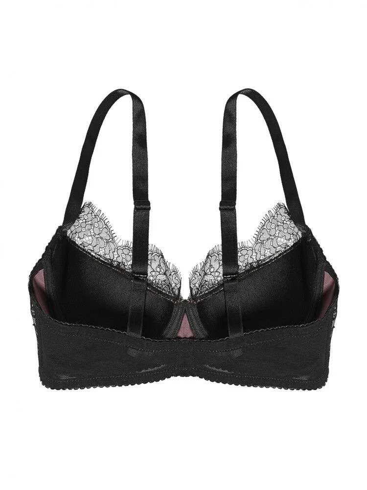 Bügel-BH RAMA SOIE TOURBE Violett-schwarz Von Cadolle Mit Seide 6 Bügel-BH RAMA SOIE TOURBE Violett-schwarz Von Cadolle Mit Seide – Bild 4