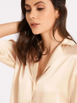 100% Seide Bluse TOI MON AMOUR Von Aubade -Pink Zebra seide bluse qs44 beige 5 toi mon amour aubade