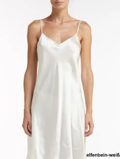 100% Seide Nachtkleid Lang DORINE Uni Von Vivis 31 100% Seide Nachtkleid Lang DORINE Uni Von Vivis -Pink Zebra seide caroline dorine elfenbein weiss vivis 6 1
