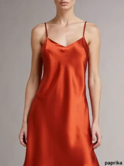 100% Seide Nachtkleid Lang DORINE Von Vivis -Pink Zebra seide caroline dorine paprika vivis 1