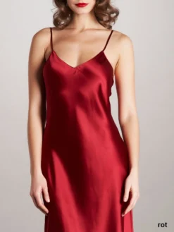 100% Seide Nachtkleid DORINE Von Vivis -Pink Zebra seide caroline dorine rot vivis