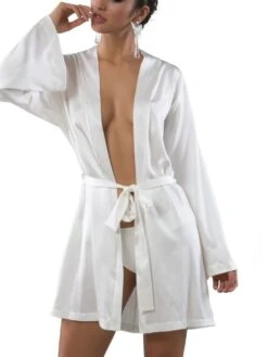 Seta Superior Seide Kimono INTREPIDO Von Cotton Club -Pink Zebra seide dessous 4vm intrepido kimono seta superior cotton club