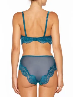 Triangel BH ADRIANA Von Millesia Mit Seide -Pink Zebra seide dessous adriana m1325 m1385 tuerkis blau millesia lingerie 2