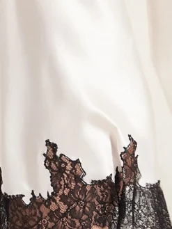 Seide Neglige SETA No.1 Von Chiara Fiorini -Pink Zebra seide elfenbein weiss schwarz chiara fiorini