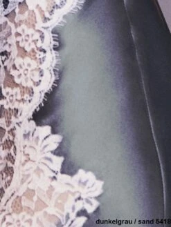 Neglige FLAVIA Kurz Seide Mit Spitze Von Marjolaine -Pink Zebra seide flavia dunkelgrau sand 5418 marjolaine 1 4