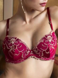 Gefütteter Bügel-BH EBLOUISSANTE ICONE Mit Seide In Rot Von Lise Charmel -Pink Zebra seide gef tterter bh eblouissante icone acj8530 rubinrot lise charmel 1