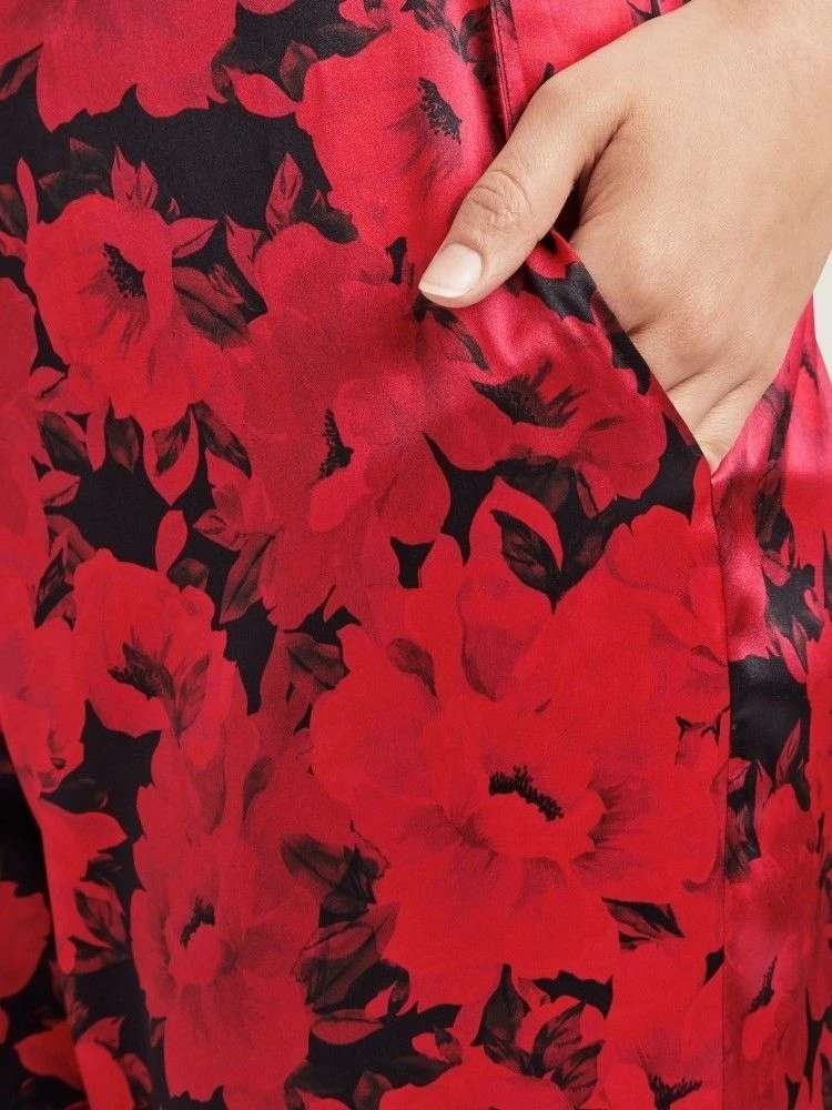 100% Seide Hose TOI MON AMOUR Rot-schwarz Von Aubade 7 100% Seide Hose TOI MON AMOUR Rot-schwarz Von Aubade – Bild 5