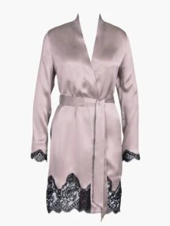 Seide Kimono TOI MON AMOUR Von Aubade -Pink Zebra seide kimono qs65 sonate altrosa schwarz 1 toi moi amour aubade 2 1